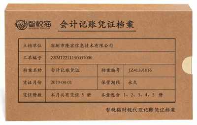 一般纳税人企业代为记账服务案例-深圳市隆宾信息技术代理记账案例
